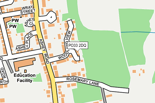 PO33 2DQ map - OS OpenMap – Local (Ordnance Survey) PO33 2DQ map - OS OpenMap – Local (Ordnance Survey)