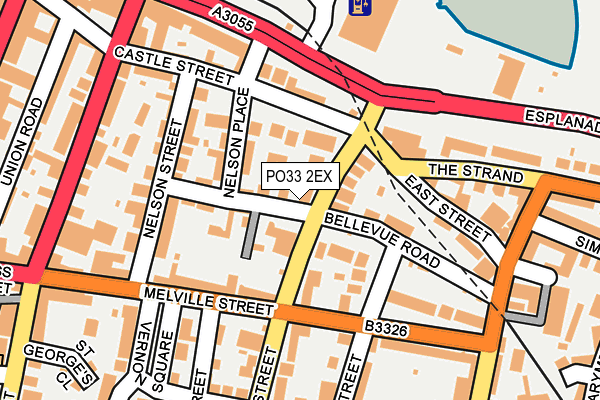 PO33 2EX map - OS OpenMap – Local (Ordnance Survey) PO33 2EX map - OS OpenMap – Local (Ordnance Survey)