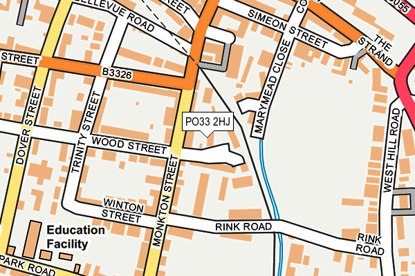 PO33 2HJ map - OS OpenMap – Local (Ordnance Survey) PO33 2HJ map - OS OpenMap – Local (Ordnance Survey)