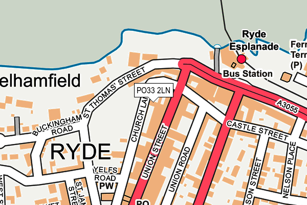 PO33 2LN map - OS OpenMap – Local (Ordnance Survey) PO33 2LN map - OS OpenMap – Local (Ordnance Survey)