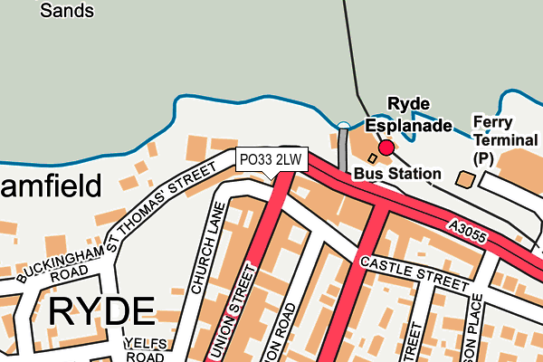 PO33 2LW map - OS OpenMap – Local (Ordnance Survey) PO33 2LW map - OS OpenMap – Local (Ordnance Survey)