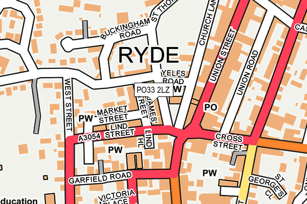 PO33 2LZ map - OS OpenMap – Local (Ordnance Survey) PO33 2LZ map - OS OpenMap – Local (Ordnance Survey)
