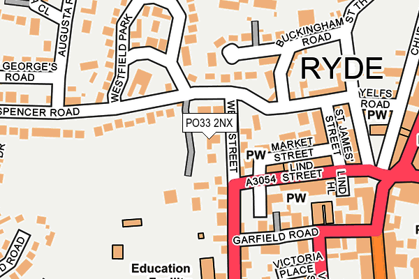 PO33 2NX map - OS OpenMap – Local (Ordnance Survey) PO33 2NX map - OS OpenMap – Local (Ordnance Survey)