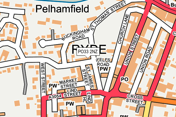 PO33 2NZ map - OS OpenMap – Local (Ordnance Survey) PO33 2NZ map - OS OpenMap – Local (Ordnance Survey)