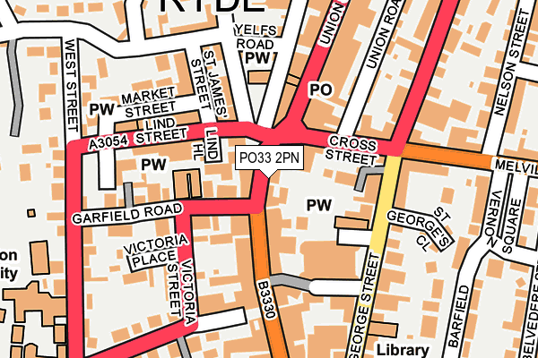 PO33 2PN map - OS OpenMap – Local (Ordnance Survey) PO33 2PN map - OS OpenMap – Local (Ordnance Survey)