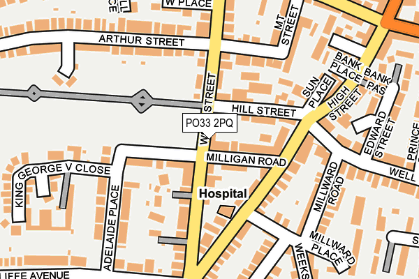 PO33 2PQ map - OS OpenMap – Local (Ordnance Survey) PO33 2PQ map - OS OpenMap – Local (Ordnance Survey)