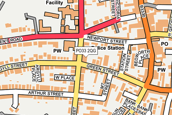 PO33 2QG map - OS OpenMap – Local (Ordnance Survey) PO33 2QG map - OS OpenMap – Local (Ordnance Survey)
