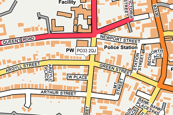 PO33 2QJ map - OS OpenMap – Local (Ordnance Survey) PO33 2QJ map - OS OpenMap – Local (Ordnance Survey)