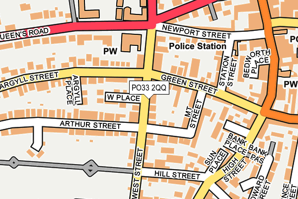 PO33 2QQ map - OS OpenMap – Local (Ordnance Survey) PO33 2QQ map - OS OpenMap – Local (Ordnance Survey)