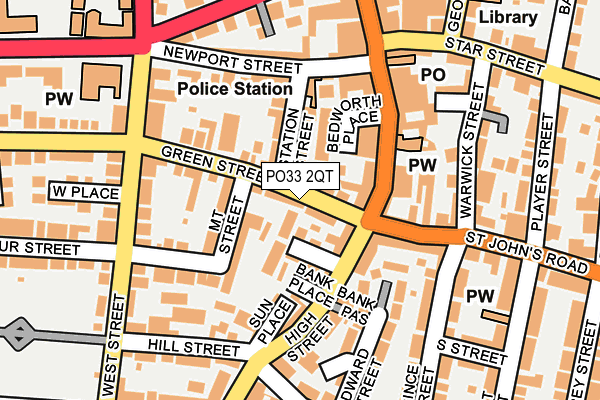PO33 2QT map - OS OpenMap – Local (Ordnance Survey) PO33 2QT map - OS OpenMap – Local (Ordnance Survey)