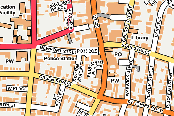 PO33 2QZ map - OS OpenMap – Local (Ordnance Survey) PO33 2QZ map - OS OpenMap – Local (Ordnance Survey)