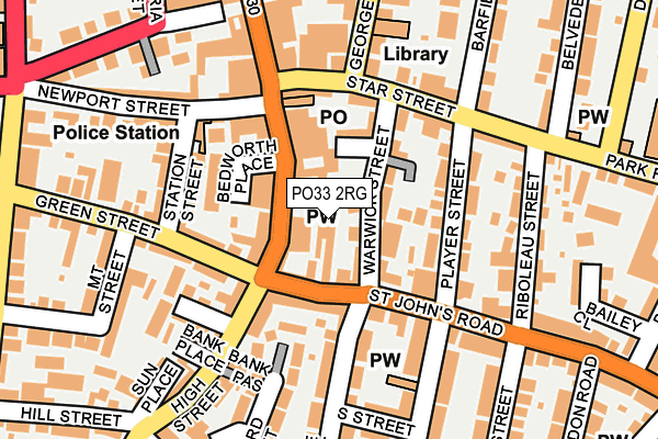 PO33 2RG map - OS OpenMap – Local (Ordnance Survey) PO33 2RG map - OS OpenMap – Local (Ordnance Survey)
