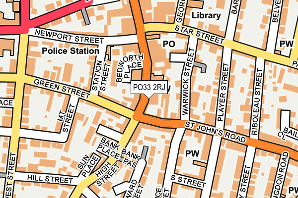 PO33 2RJ map - OS OpenMap – Local (Ordnance Survey) PO33 2RJ map - OS OpenMap – Local (Ordnance Survey)