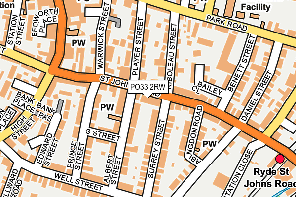 PO33 2RW map - OS OpenMap – Local (Ordnance Survey) PO33 2RW map - OS OpenMap – Local (Ordnance Survey)