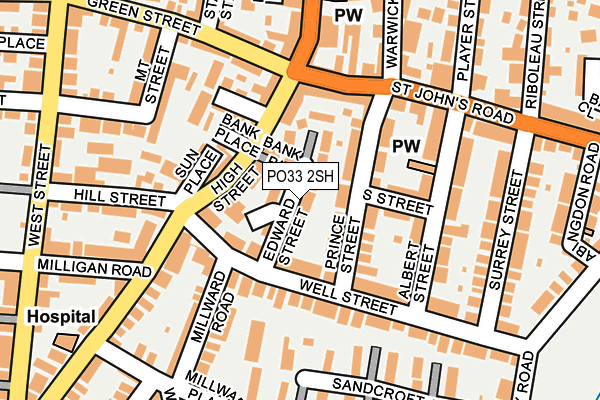 PO33 2SH map - OS OpenMap – Local (Ordnance Survey) PO33 2SH map - OS OpenMap – Local (Ordnance Survey)