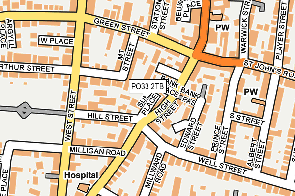 PO33 2TB map - OS OpenMap – Local (Ordnance Survey) PO33 2TB map - OS OpenMap – Local (Ordnance Survey)