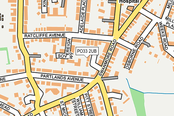 PO33 2UB map - OS OpenMap – Local (Ordnance Survey) PO33 2UB map - OS OpenMap – Local (Ordnance Survey)