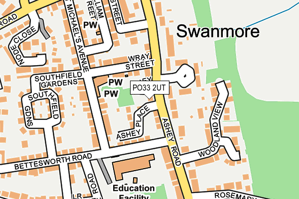 PO33 2UT map - OS OpenMap – Local (Ordnance Survey) PO33 2UT map - OS OpenMap – Local (Ordnance Survey)