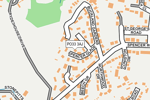 PO33 3AJ map - OS OpenMap – Local (Ordnance Survey) PO33 3AJ map - OS OpenMap – Local (Ordnance Survey)