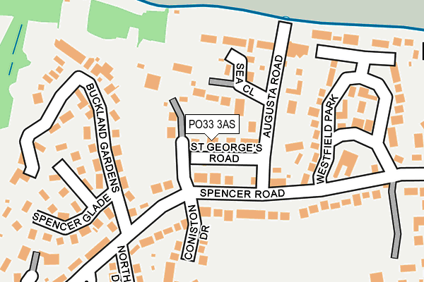PO33 3AS map - OS OpenMap – Local (Ordnance Survey) PO33 3AS map - OS OpenMap – Local (Ordnance Survey)