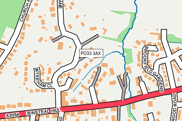 PO33 3AX map - OS OpenMap – Local (Ordnance Survey) PO33 3AX map - OS OpenMap – Local (Ordnance Survey)
