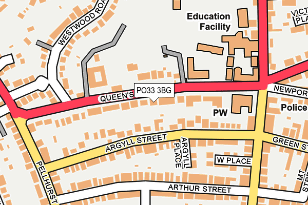 PO33 3BG map - OS OpenMap – Local (Ordnance Survey) PO33 3BG map - OS OpenMap – Local (Ordnance Survey)