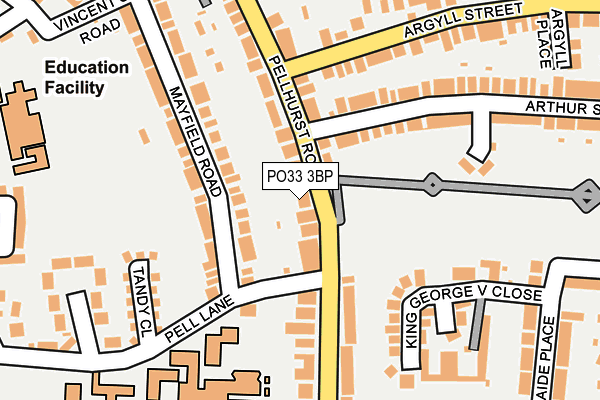 PO33 3BP map - OS OpenMap – Local (Ordnance Survey) PO33 3BP map - OS OpenMap – Local (Ordnance Survey)