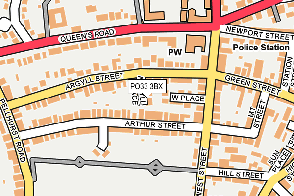 PO33 3BX map - OS OpenMap – Local (Ordnance Survey) PO33 3BX map - OS OpenMap – Local (Ordnance Survey)