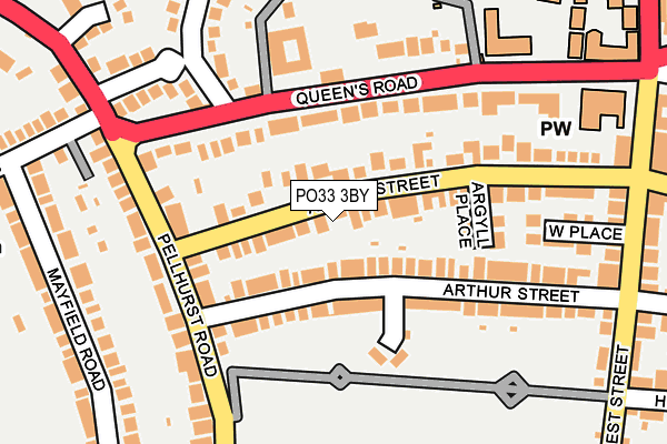 PO33 3BY map - OS OpenMap – Local (Ordnance Survey) PO33 3BY map - OS OpenMap – Local (Ordnance Survey)