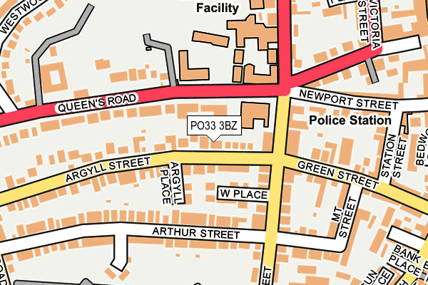 PO33 3BZ map - OS OpenMap – Local (Ordnance Survey) PO33 3BZ map - OS OpenMap – Local (Ordnance Survey)