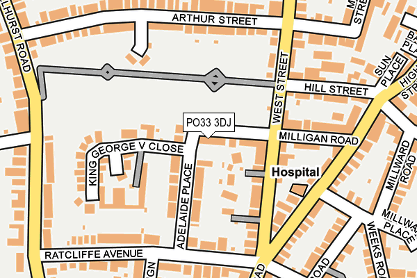 PO33 3DJ map - OS OpenMap – Local (Ordnance Survey) PO33 3DJ map - OS OpenMap – Local (Ordnance Survey)