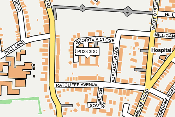 PO33 3DQ map - OS OpenMap – Local (Ordnance Survey) PO33 3DQ map - OS OpenMap – Local (Ordnance Survey)