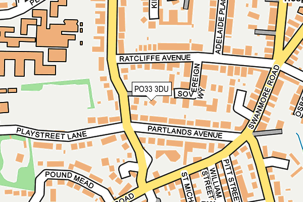 PO33 3DU map - OS OpenMap – Local (Ordnance Survey) PO33 3DU map - OS OpenMap – Local (Ordnance Survey)
