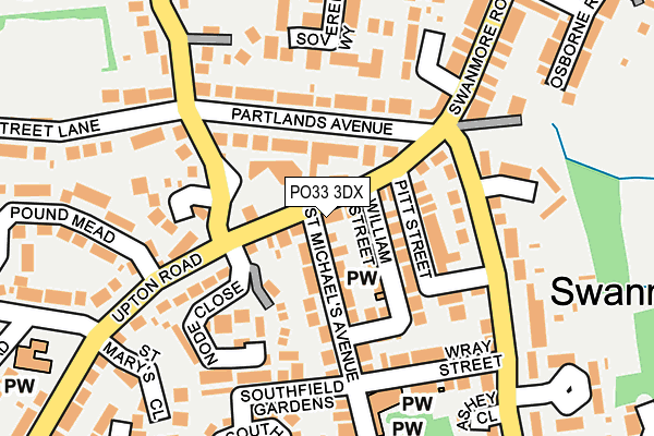 PO33 3DX map - OS OpenMap – Local (Ordnance Survey) PO33 3DX map - OS OpenMap – Local (Ordnance Survey)