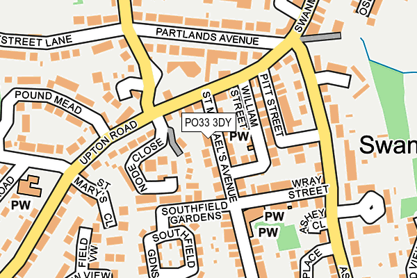 PO33 3DY map - OS OpenMap – Local (Ordnance Survey) PO33 3DY map - OS OpenMap – Local (Ordnance Survey)