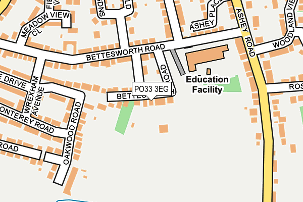 PO33 3EG map - OS OpenMap – Local (Ordnance Survey) PO33 3EG map - OS OpenMap – Local (Ordnance Survey)