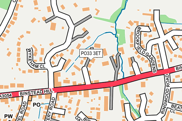 PO33 3ET map - OS OpenMap – Local (Ordnance Survey) PO33 3ET map - OS OpenMap – Local (Ordnance Survey)