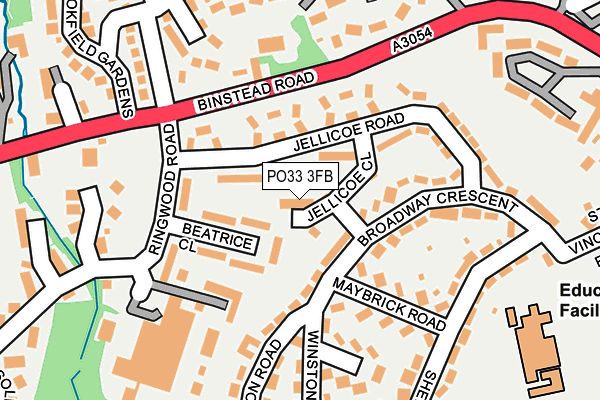 PO33 3FB map - OS OpenMap – Local (Ordnance Survey) PO33 3FB map - OS OpenMap – Local (Ordnance Survey)
