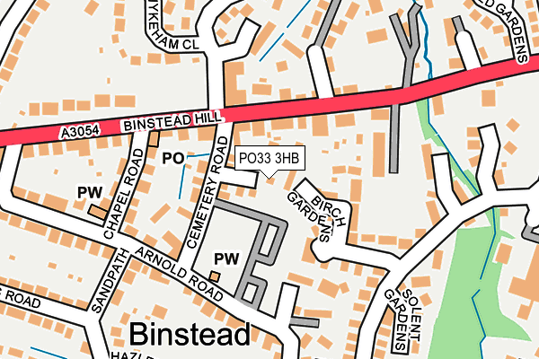 PO33 3HB map - OS OpenMap – Local (Ordnance Survey) PO33 3HB map - OS OpenMap – Local (Ordnance Survey)