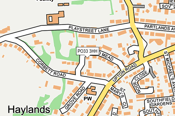 PO33 3HH map - OS OpenMap – Local (Ordnance Survey) PO33 3HH map - OS OpenMap – Local (Ordnance Survey)