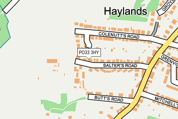 PO33 3HY map - OS OpenMap – Local (Ordnance Survey) PO33 3HY map - OS OpenMap – Local (Ordnance Survey)