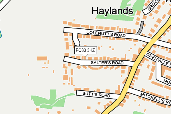 PO33 3HZ map - OS OpenMap – Local (Ordnance Survey) PO33 3HZ map - OS OpenMap – Local (Ordnance Survey)