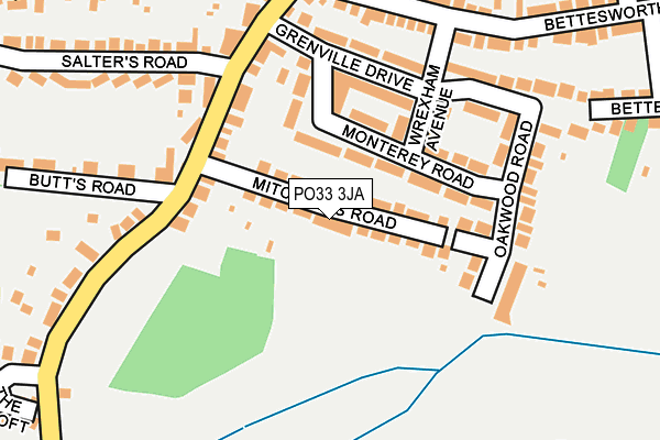 PO33 3JA map - OS OpenMap – Local (Ordnance Survey) PO33 3JA map - OS OpenMap – Local (Ordnance Survey)