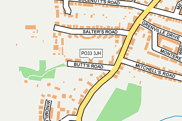 PO33 3JH map - OS OpenMap – Local (Ordnance Survey) PO33 3JH map - OS OpenMap – Local (Ordnance Survey)