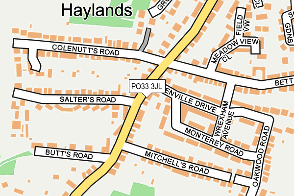 PO33 3JL map - OS OpenMap – Local (Ordnance Survey) PO33 3JL map - OS OpenMap – Local (Ordnance Survey)