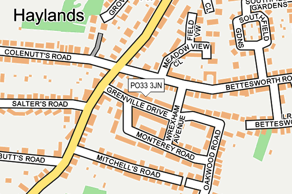 PO33 3JN map - OS OpenMap – Local (Ordnance Survey) PO33 3JN map - OS OpenMap – Local (Ordnance Survey)