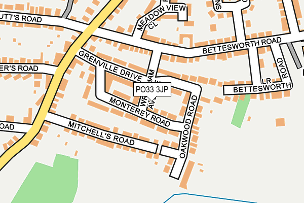 PO33 3JP map - OS OpenMap – Local (Ordnance Survey) PO33 3JP map - OS OpenMap – Local (Ordnance Survey)