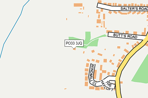 PO33 3JQ map - OS OpenMap – Local (Ordnance Survey) PO33 3JQ map - OS OpenMap – Local (Ordnance Survey)