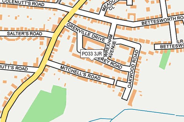 PO33 3JR map - OS OpenMap – Local (Ordnance Survey) PO33 3JR map - OS OpenMap – Local (Ordnance Survey)