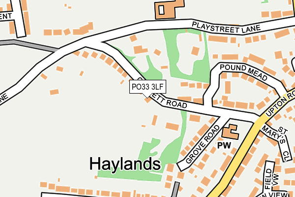PO33 3LF map - OS OpenMap – Local (Ordnance Survey) PO33 3LF map - OS OpenMap – Local (Ordnance Survey)